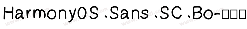 Harmony0S Sans SC Bo字体转换